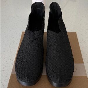 Black Woven Women's Shoes